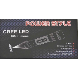 Latarka policyjna wojskowa taktyczna ładowalna akumulatorowa LED SUPER CREE Q5