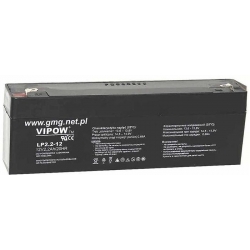Akumulator agm żelowy VIPOW 12V/2,2Ah