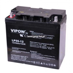 Akumulator agm żelowy VIPOW 12V/55Ah