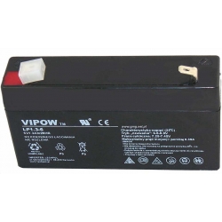 Akumulator agm żelowy VIPOW 6V 1.3Ah