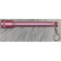 Latarka HW FTA25C1 2xR3 metalowa różowa