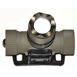 Latarka czołowa 1 LED zoom akumulatorowa ładowalna 12V 230V USB