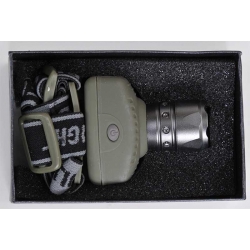 Latarka czołowa 1 LED zoom na 3 baterie LR03