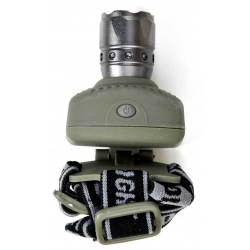 Latarka czołowa 1 LED zoom na 3 baterie LR03