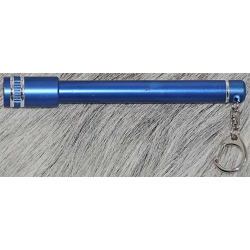 Latarka 2xR03 metalowa niebieska