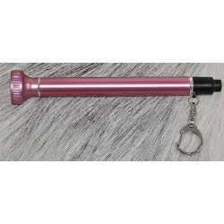 Latarka 2xR03 metalowa różowa