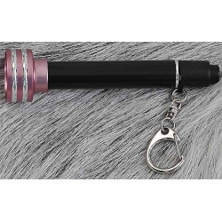 Latarka 1xR03 metalowa czarno-różowa