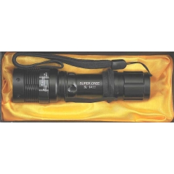 Latarka policyjna wojskowa taktyczna LED SUPER CREE BL8455 klips