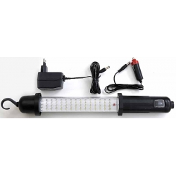 Latarka warsztatowa 60 led na 12V - 230V ładowalna